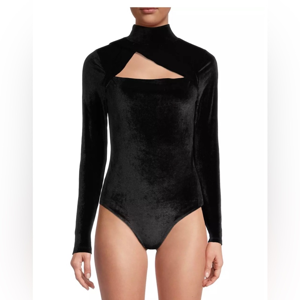NEW Black Velvet Bodysuit
